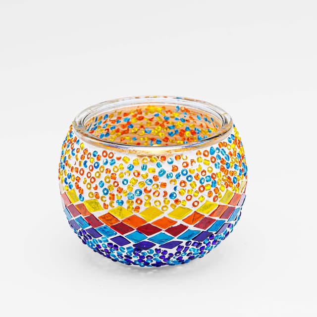 Theelichthouder 3 colormix 9 CM Dorsetto