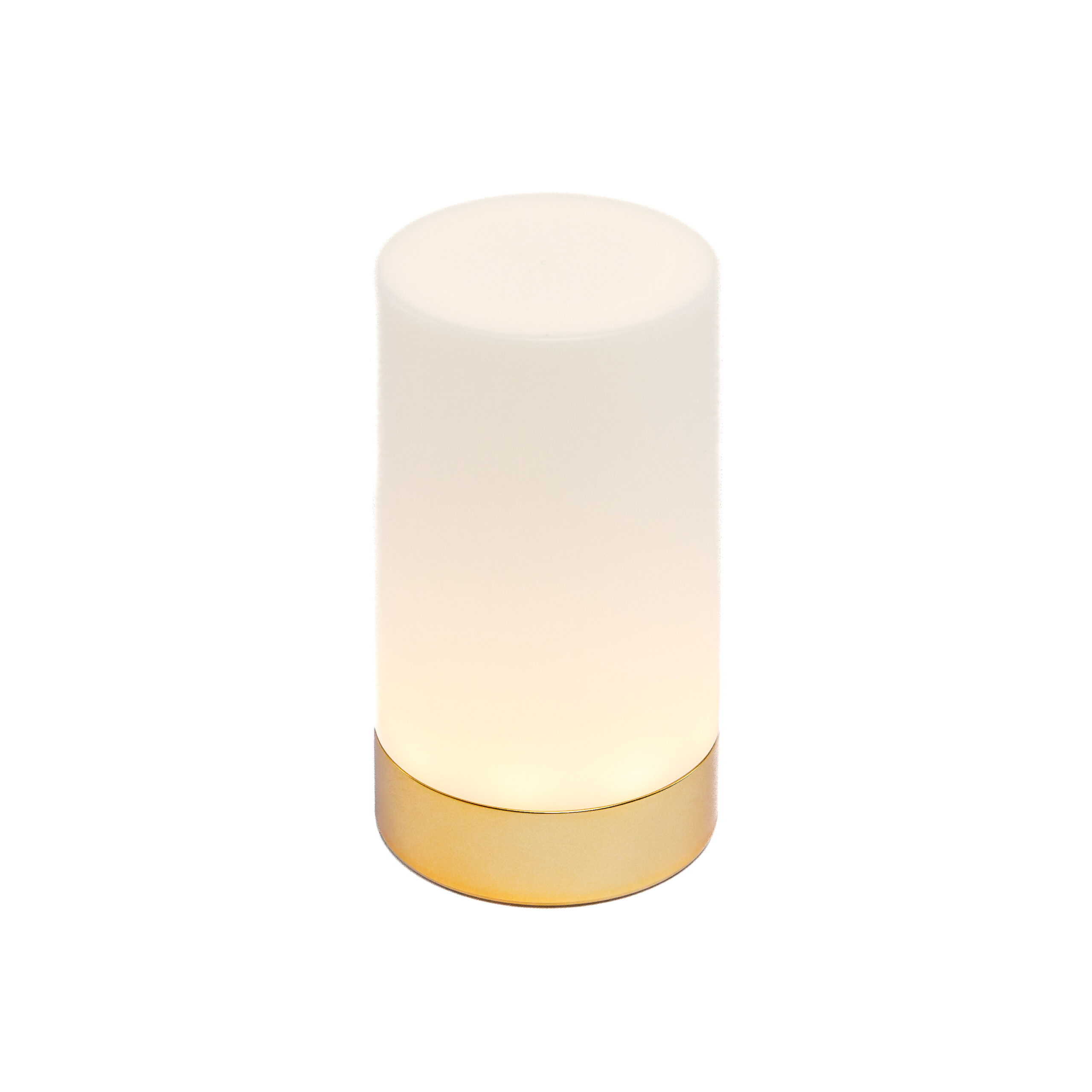 Tafellamp DORSETTO oplaadbaar 105 uur - waterdicht -cilindervorm - wit goud - met afstandsbediening 2