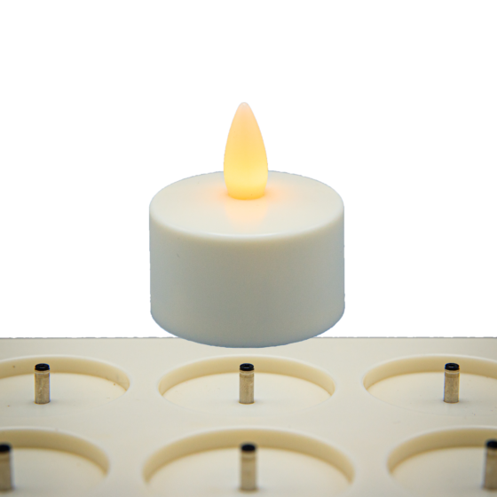 LED waxine kaarsjes oplaadbaar brandtijd 42 uur met bewegende vlam