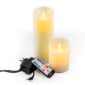 LED wax kaarsen set oplaadbaar van 2 DORSETTO