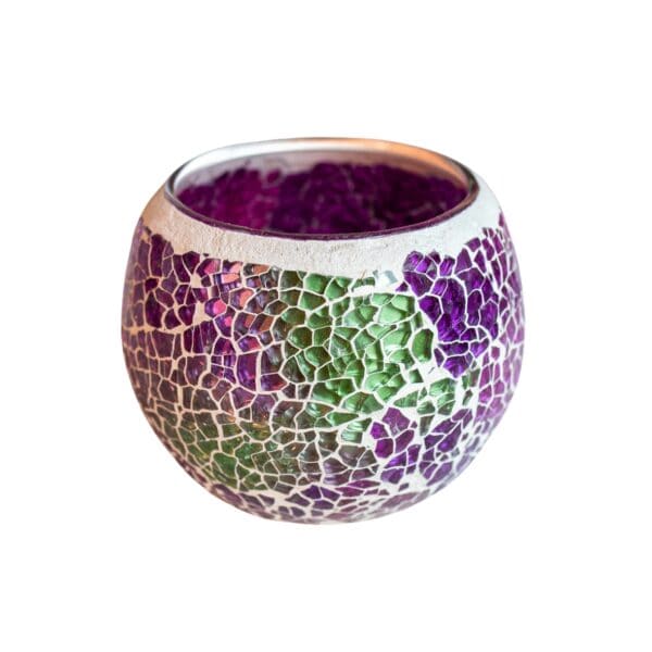 Waxinelichthouder 8,5 CM  Dorsetto Purple-Green